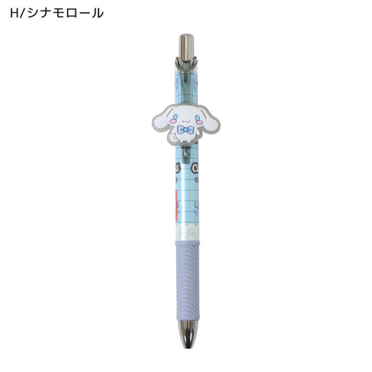 サンリオキャラクターズ ボールペン マスコット付きゲルペン 黒 H/シナモロール Sanrio
