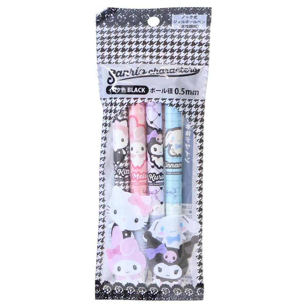 サンリオキャラクターズ ボールペン ゲルペン4本パック モノトーン Sanrio