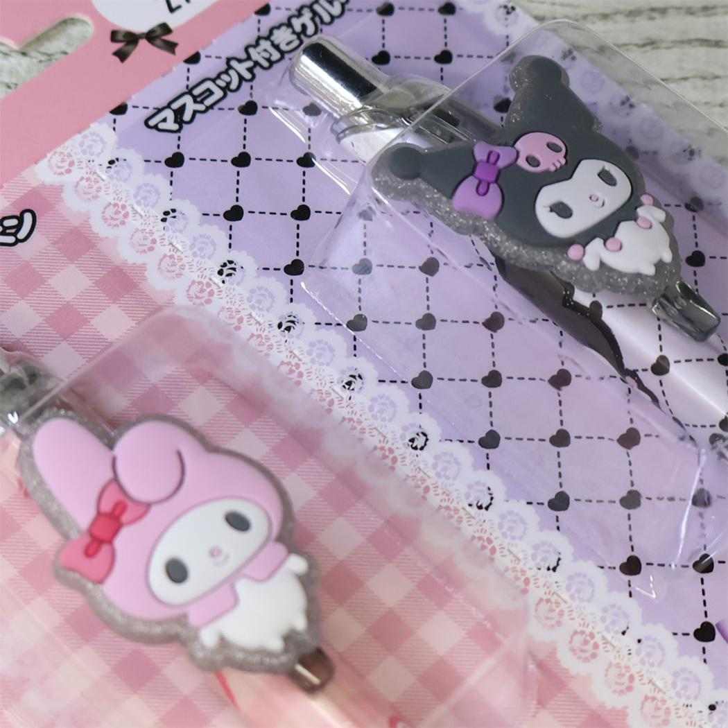 マイメロディ＆クロミ ボールペン マスコット付きゲルペン 2種パッケージ ライトピンク サンリオ