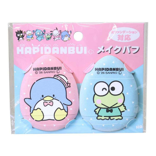 はぴだんぶい コスメ雑貨 メイクパフ2P タキシードサム＆けろけろけろっぴ サンリオ ケイカンパニー