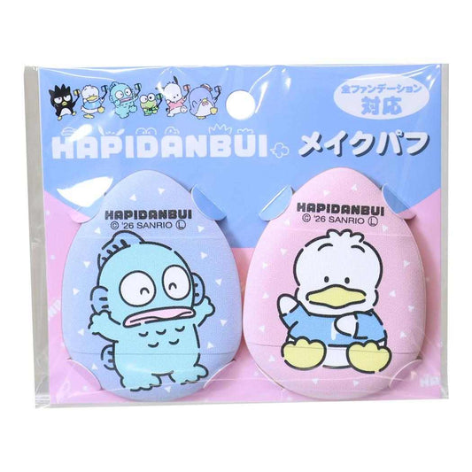 はぴだんぶい コスメ雑貨 メイクパフ2P ハンギョドン＆あひるのペックル サンリオ ケイカンパニー