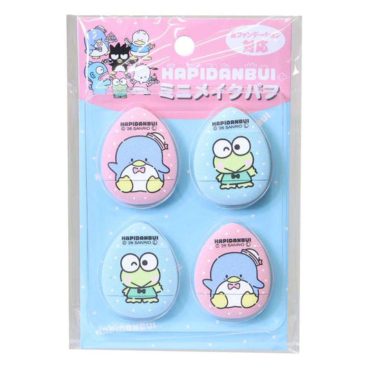 はぴだんぶい コスメ雑貨 ミニメイクパフ4P タキシードサム＆けろけろけろっぴ サンリオ ケイカンパニー