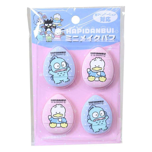 はぴだんぶい コスメ雑貨 ミニメイクパフ4P ハンギョドン＆あひるのペックル サンリオ ケイカンパニー