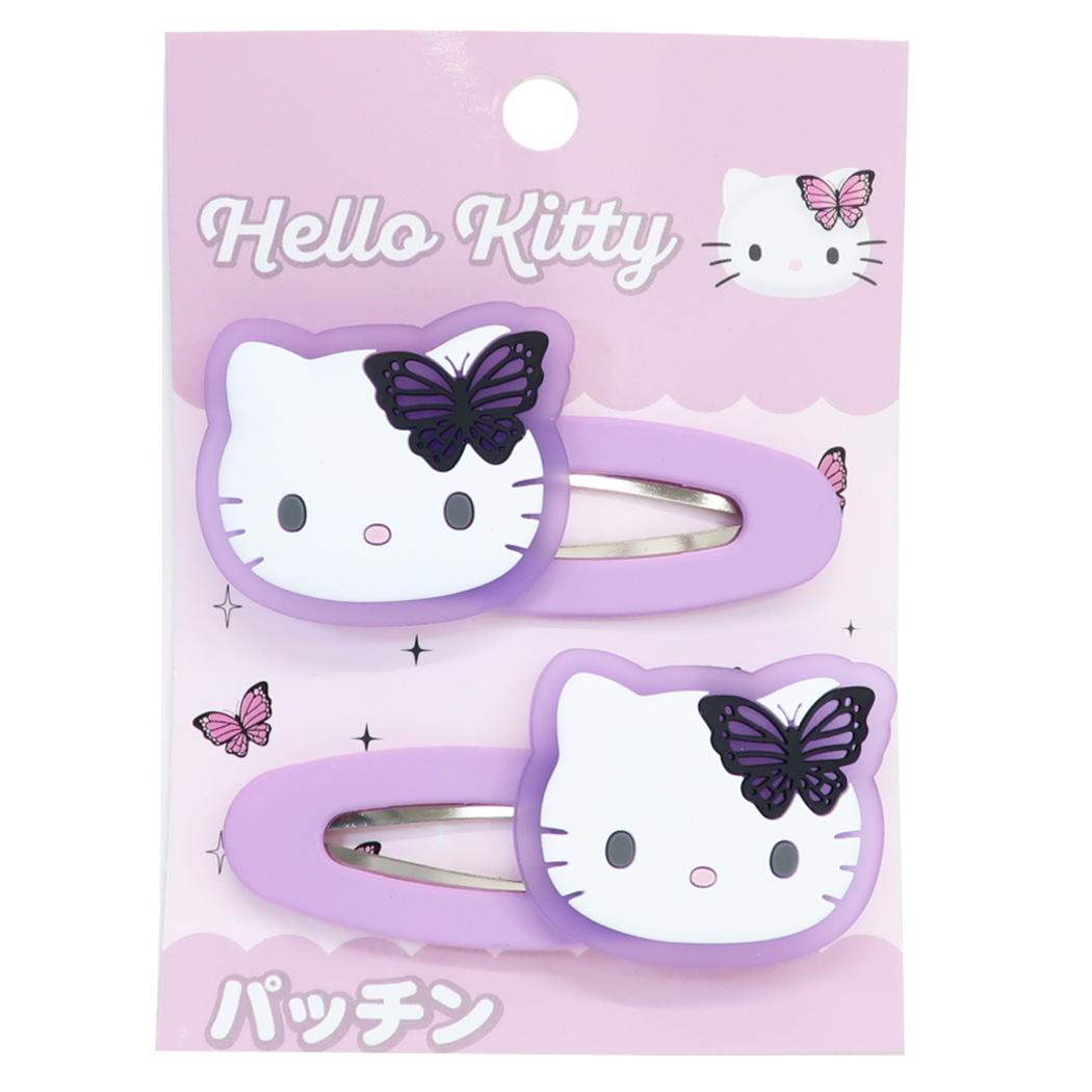 ハローキティ ヘアアクセ パッチン2Pセット バタフライ サンリオ