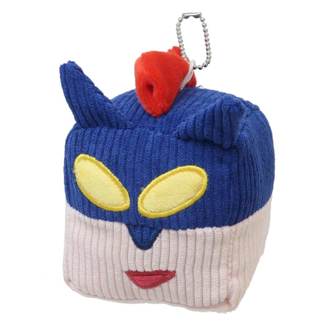 コーデュロイキューブマスコット ミニぬいぐるみ クレヨンしんちゃん アクション仮面 アイプランニング キーホルダーチャーム かわいい アニメ