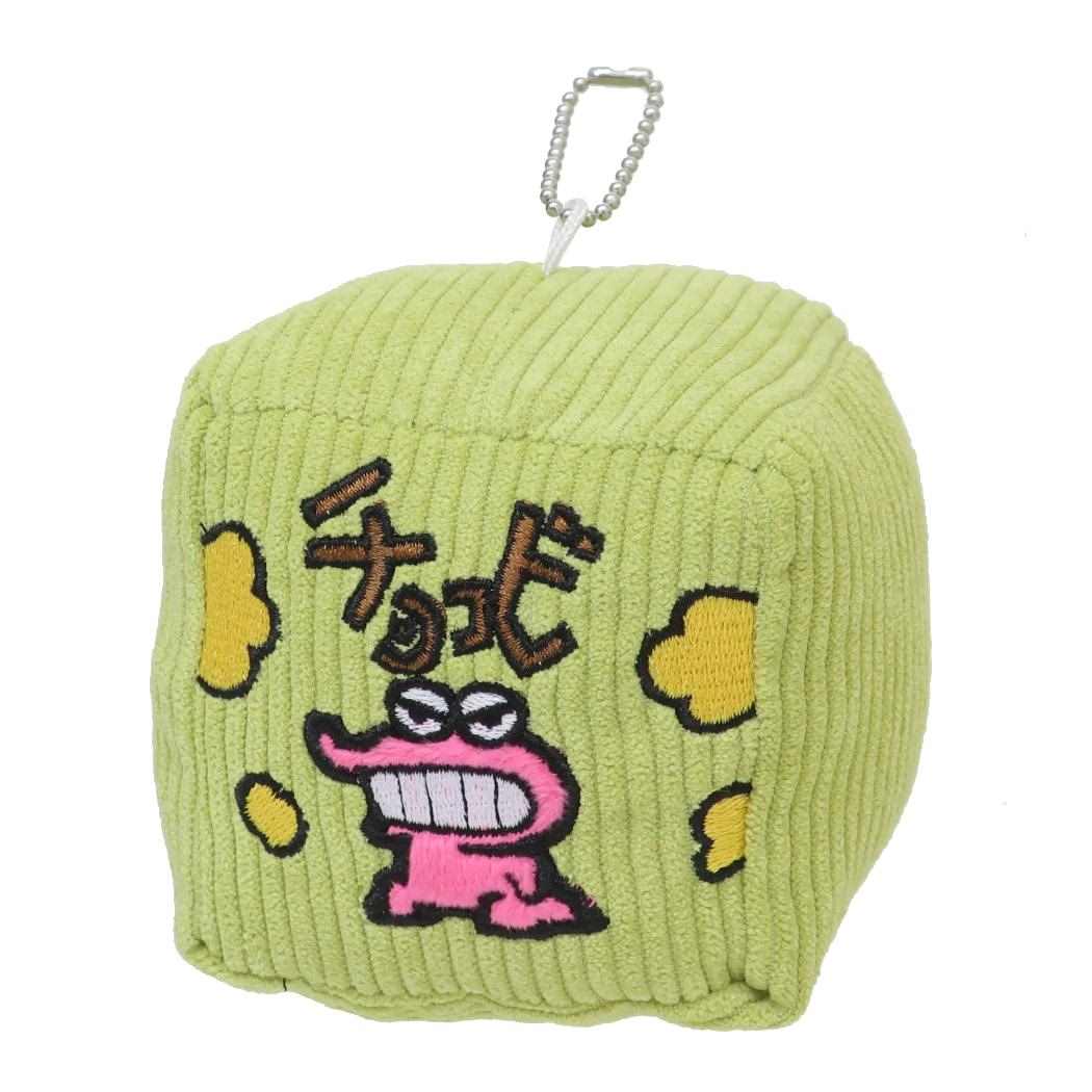コーデュロイキューブマスコット ミニぬいぐるみ クレヨンしんちゃん チョコビ アイプランニング キーホルダーチャーム かわいい アニメ