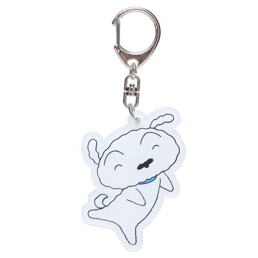 アクリルネームタグS キーホルダー クレヨンしんちゃん シロ アイプランニング アクキー チャーム ギフト アニメメール便可