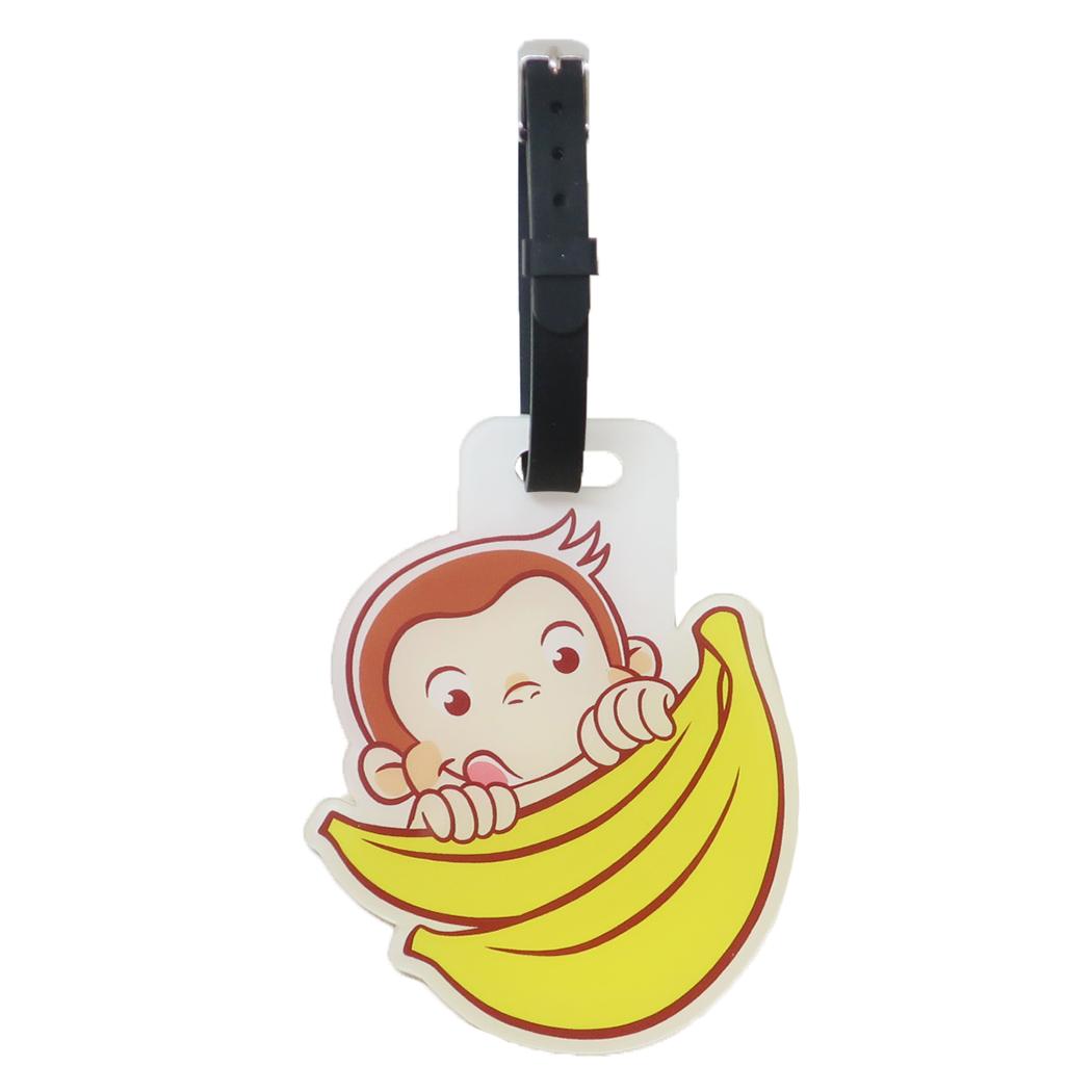 おさるのジョージ ネームタグ アクリルネームタグL バナナ アイプランニング 幼稚園 小学生 紛失防止 絵本キャラクター グッズ メール便可 シネマコレクション