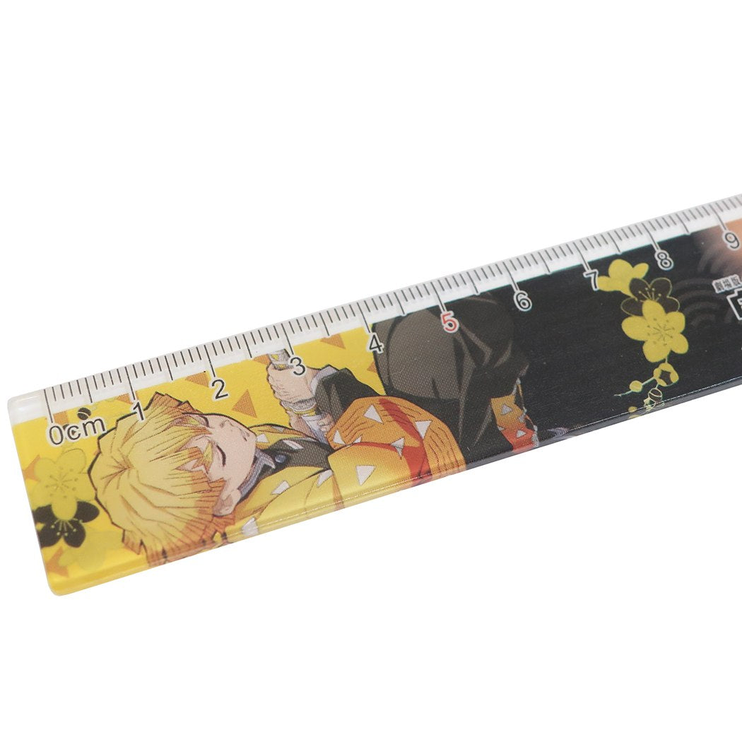 ものさし スリム 15cm 定規 3 鬼滅の刃 我妻善逸 少年ジャンプ マックスリミテッド 新学期準備文具 アニメメール便可