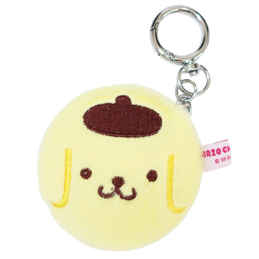 ポムポムプリン 手鏡 ゆるもふダブルコンパクトミラーキーチェーン サンリオ ヤマムラ キーホルダー キャラクター グッズ メール便可 シネマコレクション