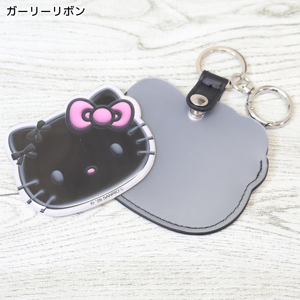 ハローキティ 手鏡 ステンレスミラー ガーリーリボン サンリオ