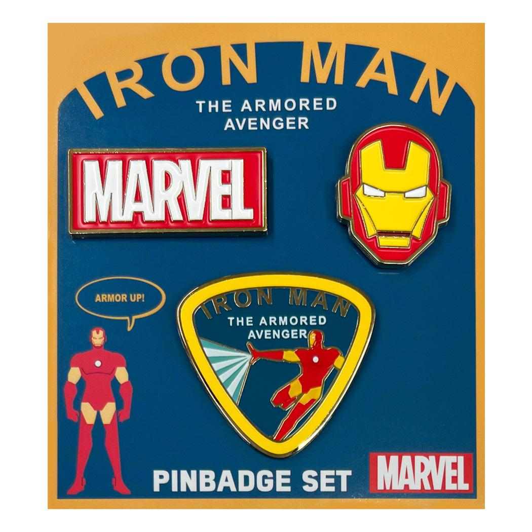 ピンバッジ3個セット ピンズ アイアンマン MARVEL インロック コレクション雑貨 メール便可