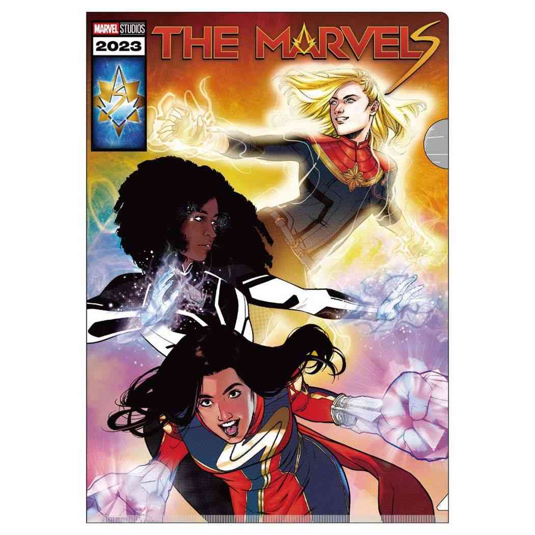 マーベルズ A4クリアファイル クリアフォルダー The Marvels MARVEL インロック コレクション文具 キャラクター グッズ メール便可