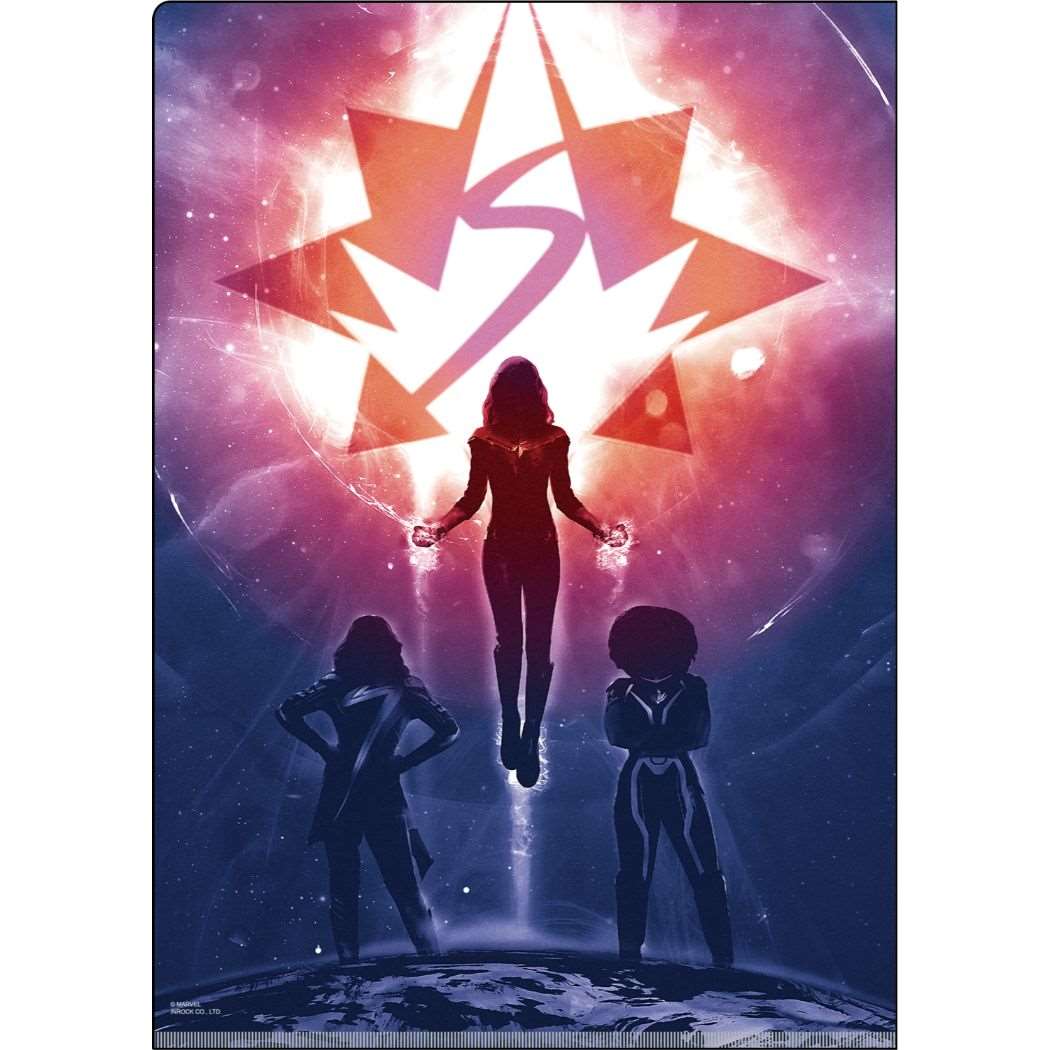 Wポケットクリアファイル A4 ポケットファイル マーベルズ The Marvels MARVEL インロック コレクション文具 メール便可