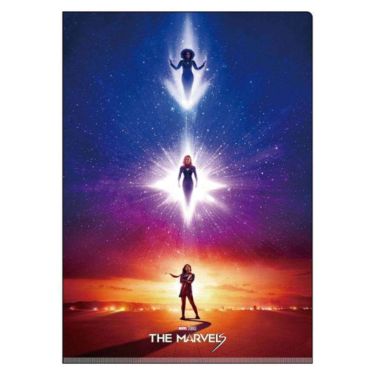 Wポケットクリアファイル A4 ポケットファイル マーベルズ The Marvels MARVEL インロック コレクション文具 メール便可