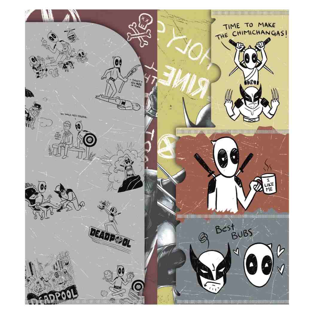 チケットホルダー ミニクリアファイル デッドプール＆ウルヴァリン MARVEL インロック コレクション文具 メール便可