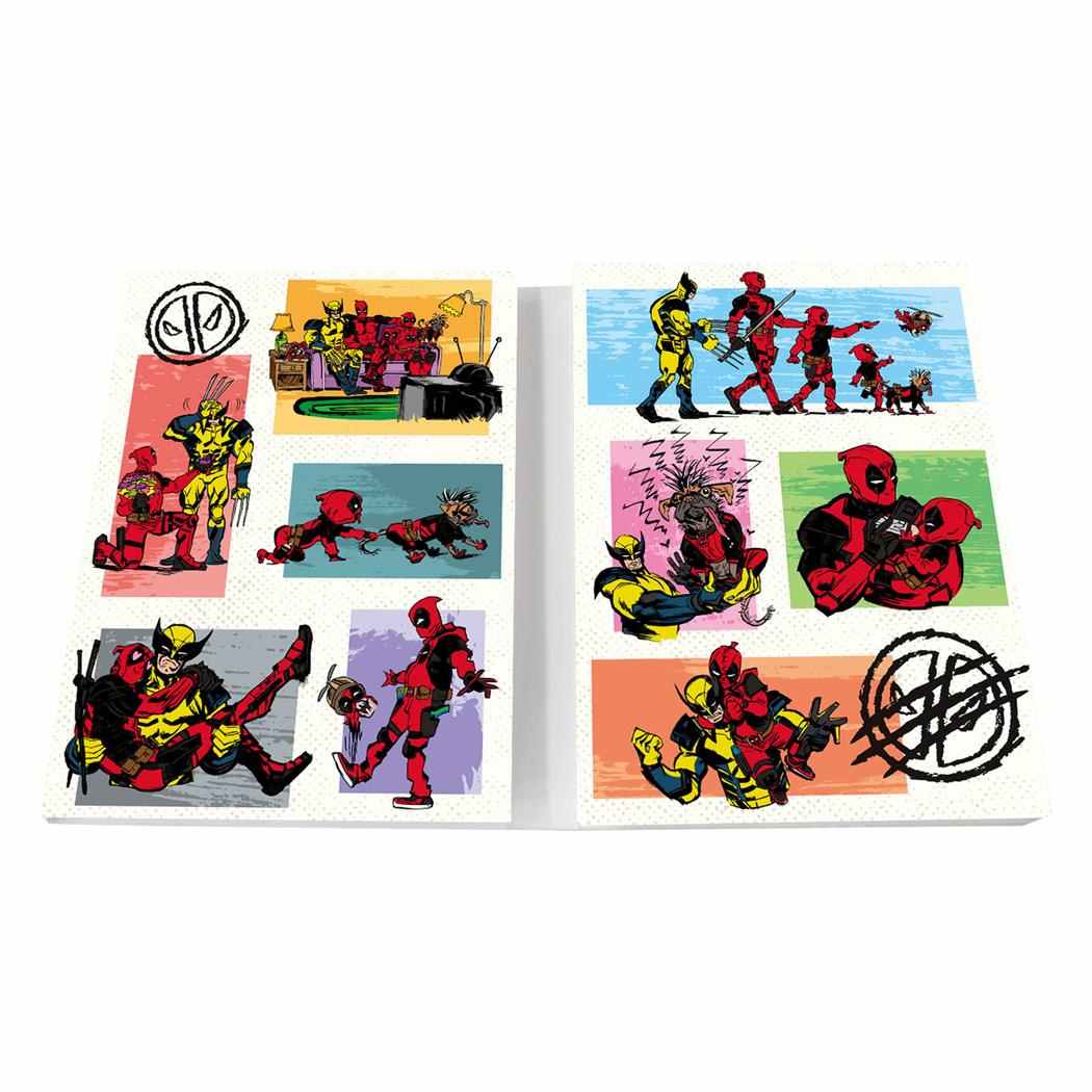 パタパタメモ メモ帳 デッドプール＆ウルヴァリン MARVEL インロック コレクション文具 メール便可