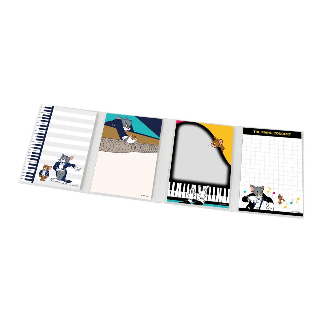パタパタメモ メモ帳 トムとジェリー PIANO CONCERT ワーナーブラザース インロック 新学期準備文具 メール便可