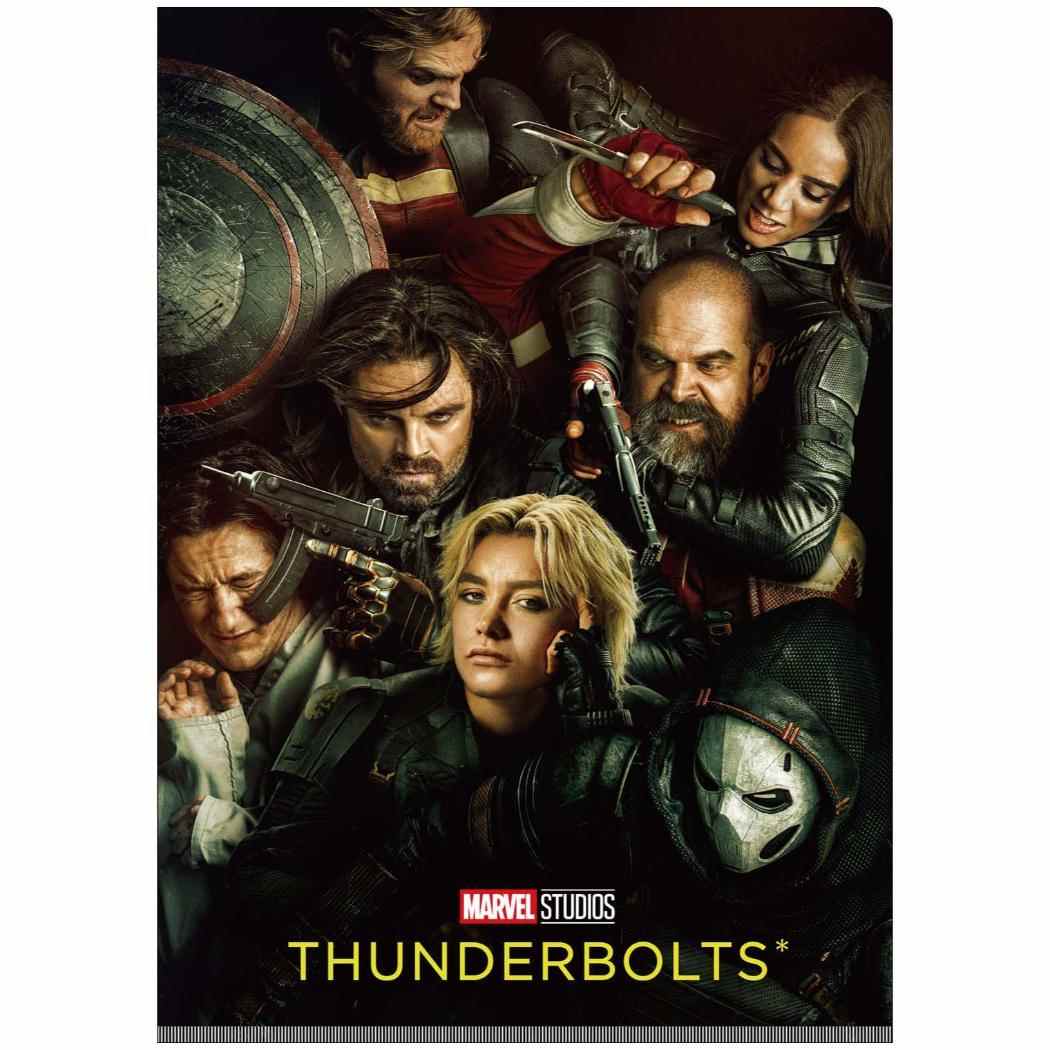 Wポケットクリアファイル A4 ポケットファイル サンダーボルツ MARVEL インロック コレクション雑貨 映画メール便可