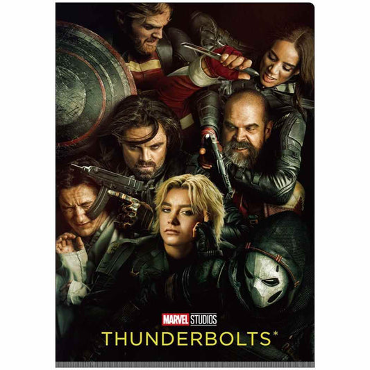 Wポケットクリアファイル A4 ポケットファイル サンダーボルツ MARVEL インロック コレクション雑貨 映画メール便可