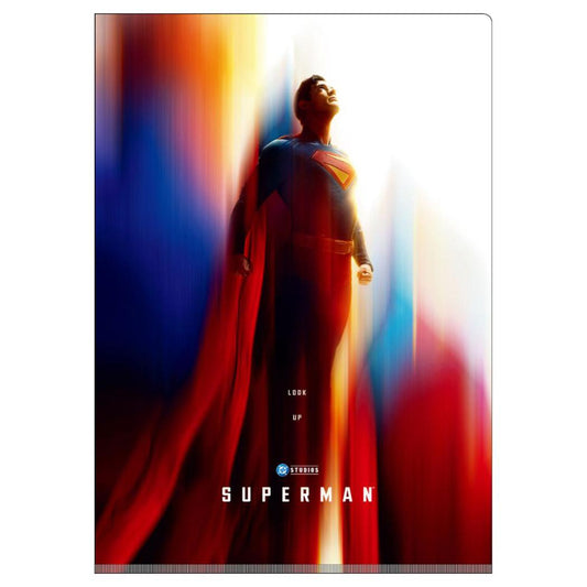 Wポケットクリアファイル A4 ポケットファイル SUPERMAN スーパーマン DCコミック インロック コレクション雑貨 映画メール便可