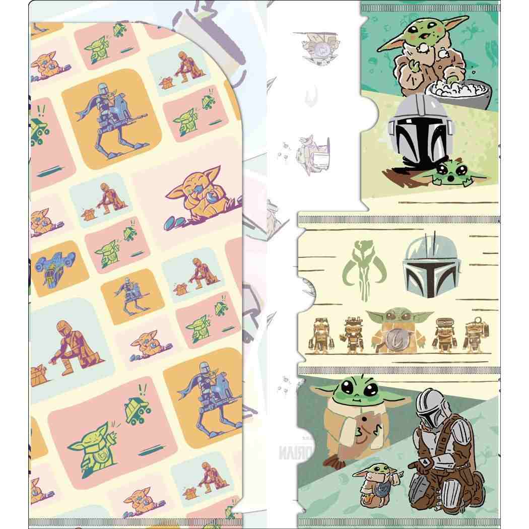 スターウォーズ マンダロリアン アンド グローグー ミニクリアファイル チケットホルダー STAR WARS インロック コレクション雑貨 ディズニー 日本製 キャラクター グッズ メール便可 シネマコレクション