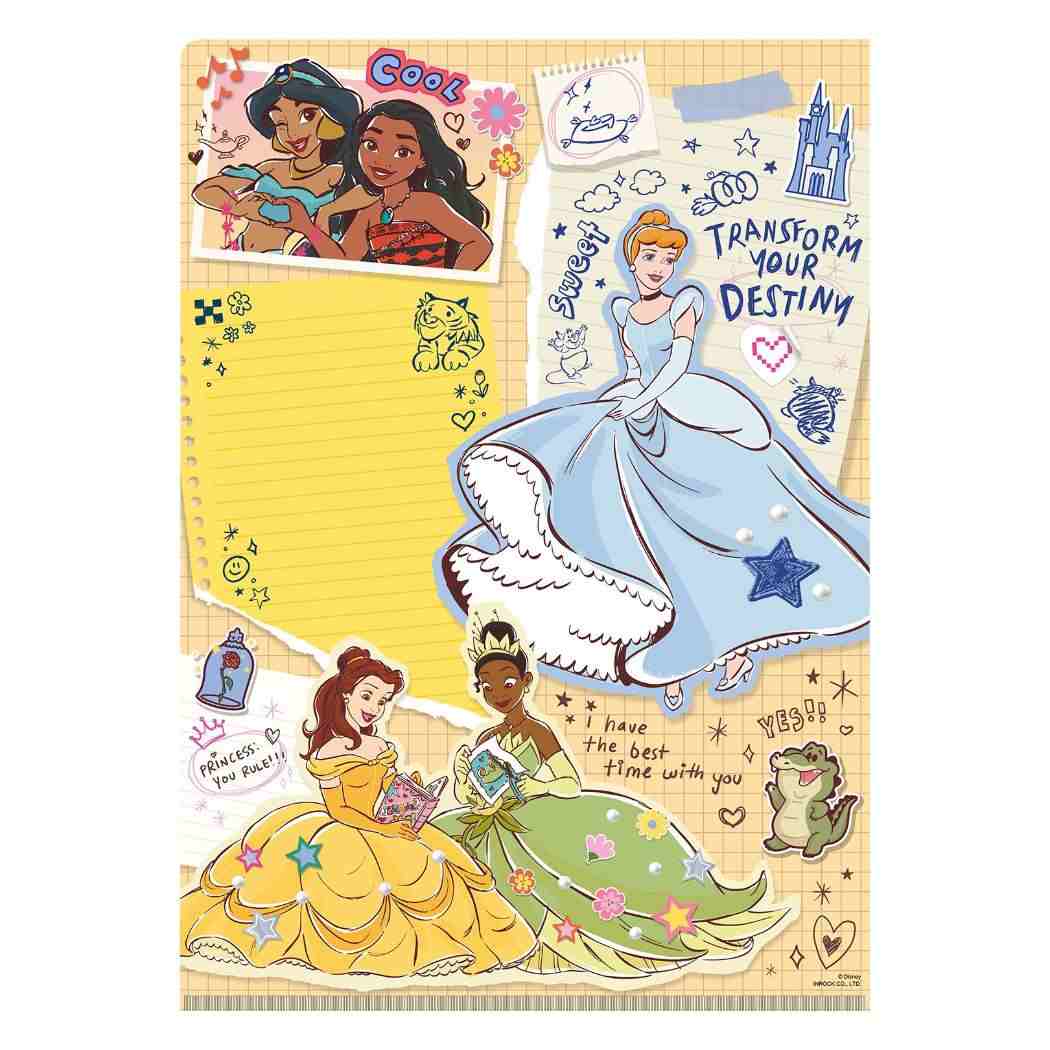 ディズニープリンセス クリアファイル MEMOファイル Disney インロック