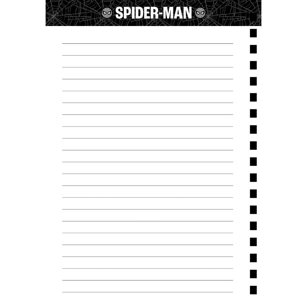 スパイダーマン：ブランド・ニュー・デイ リングノート ゴムバンド付きリングノート B6 MARVEL インロック