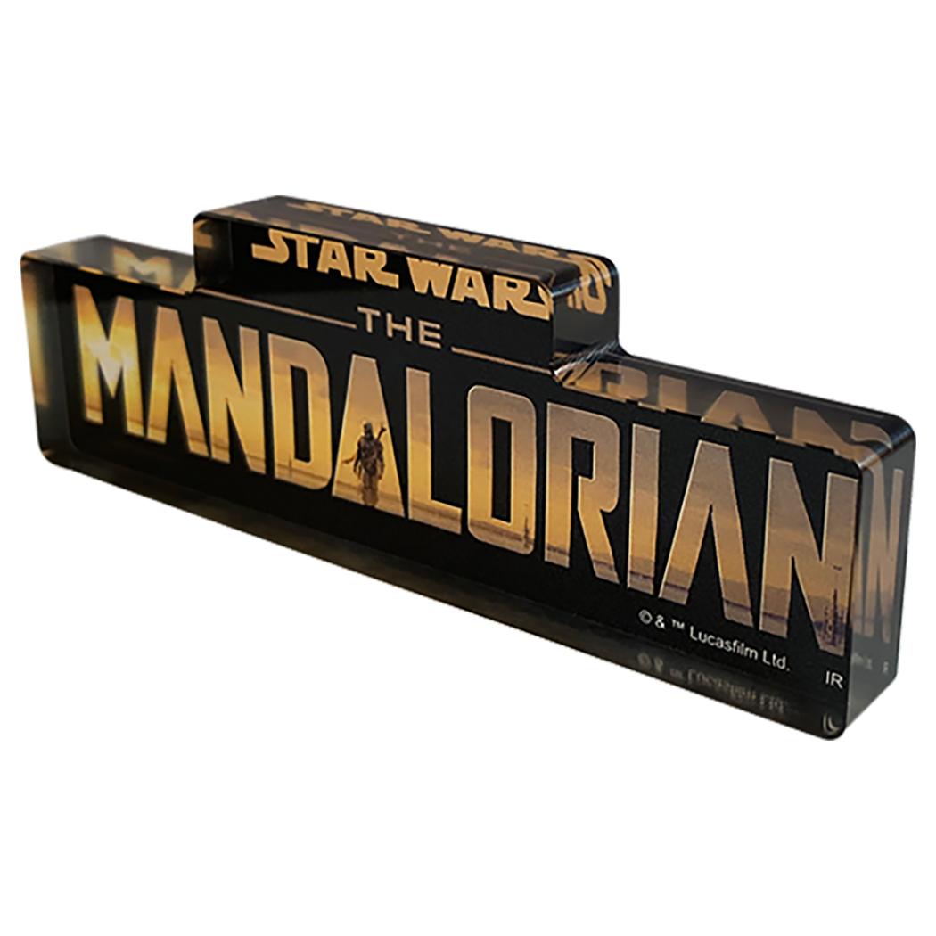 ロゴアクリルブロック インテリア雑貨 スターウォーズ マンダロリアン シーズン1 STAR WARS インロック コレクション雑貨 映画メール便可