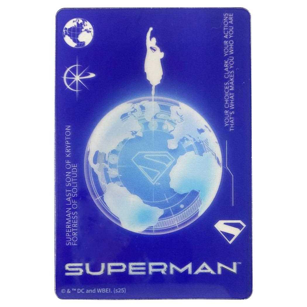 クリアカードコレクション 全8種の内どれか1個 コレクター雑貨 SUPERMAN スーパーマン DCコミック インロック コレクション雑貨 映画メール便可