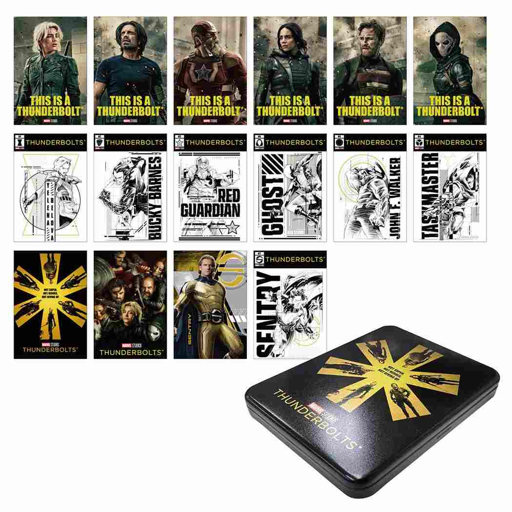 缶ケース入りPOSTCARD 16枚セット ポストカード サンダーボルツ MARVEL インロック コレクション雑貨 映画メール便可