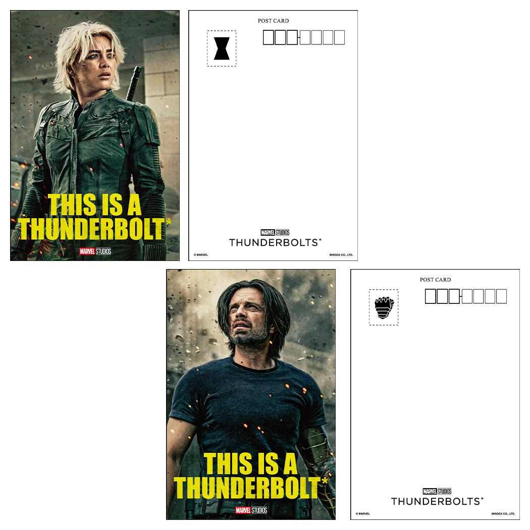 缶ケース入りPOSTCARD 16枚セット ポストカード サンダーボルツ MARVEL インロック コレクション雑貨 映画メール便可