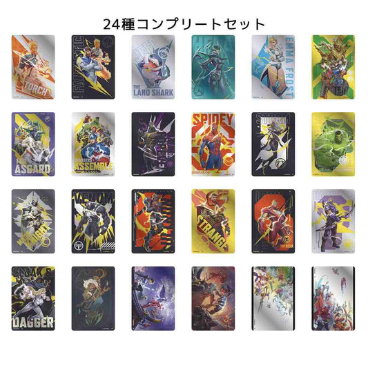 メタリックカードコレクション 全24種 24個入セット コレクター雑貨 MAVEL RIVALS マーベルライバルズ MARVEL インロック コレクション雑貨 まとめ買い