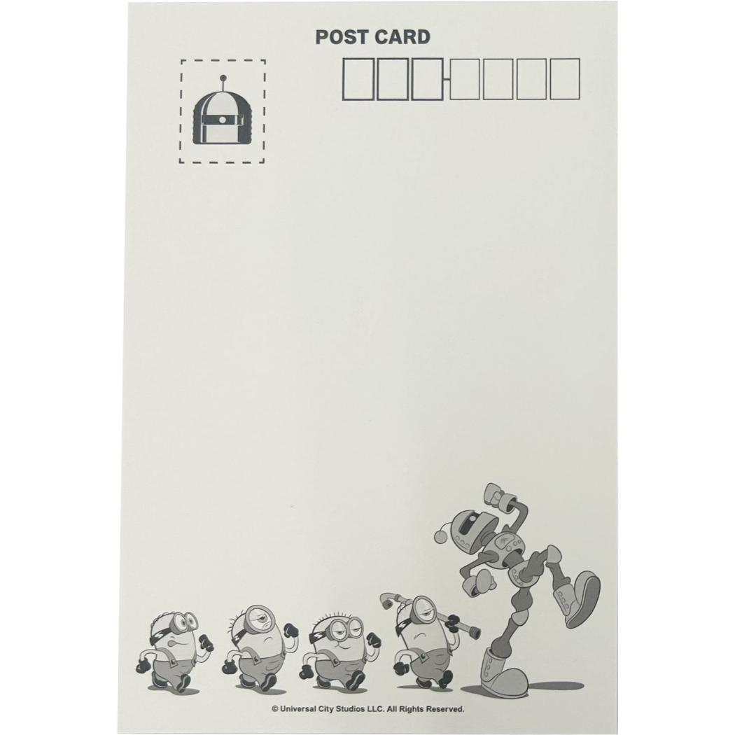 ミニオンズ＆モンスターズ POSTCARD＆ダイカットシール ポストカード4枚＆ステッカー5枚セット ユニバーサル映画 インロック