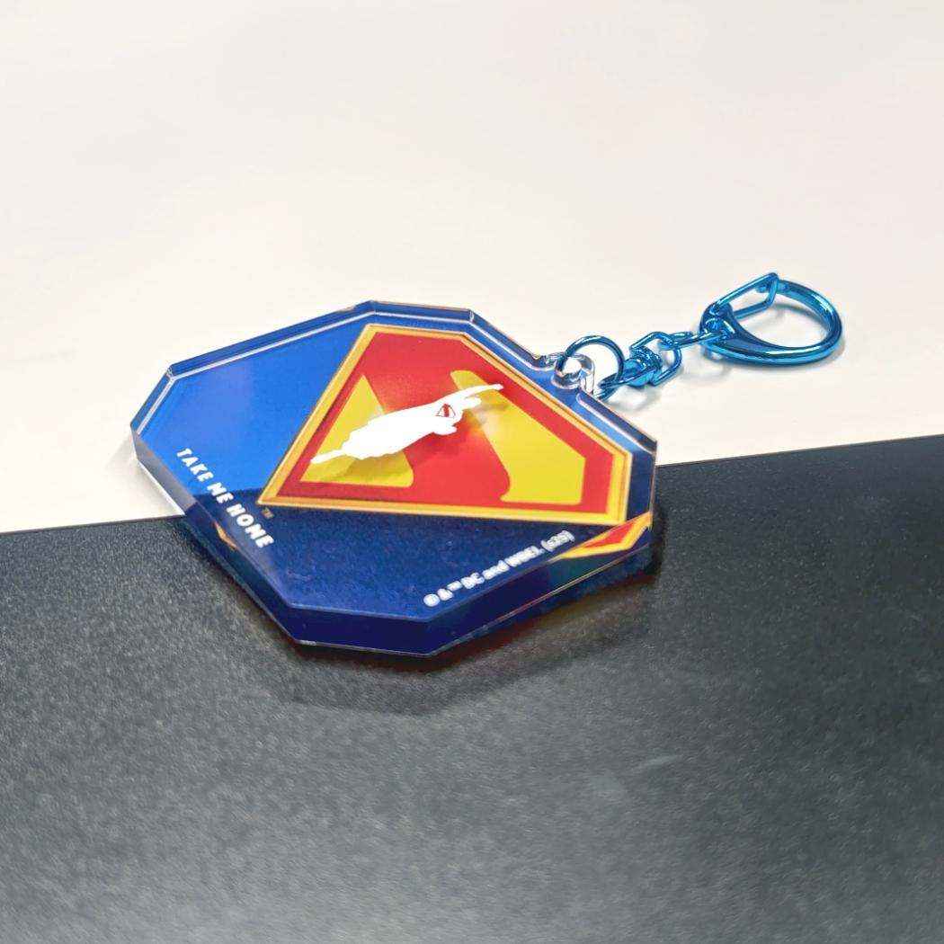 アクリルキーホルダー キーリング SUPERMAN スーパーマン DCコミック インロック コレクション雑貨 映画メール便可