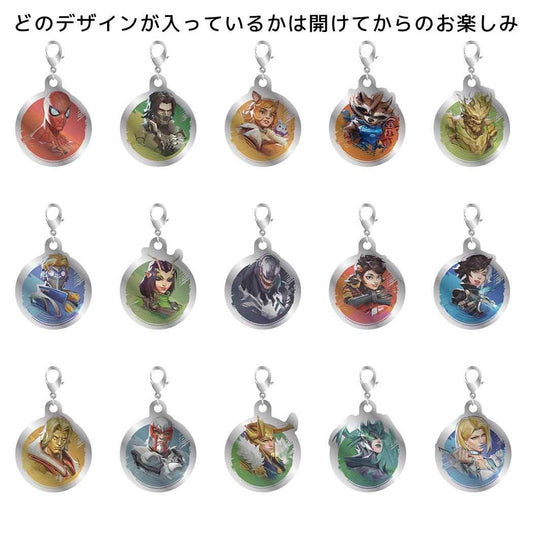 ミラーアクリルチャームコレクションB 全15種の内どれか1個 ファスナーマスコット MAVEL RIVALS マーベルライバルズ MARVEL インロック コレクション雑貨 メール便可