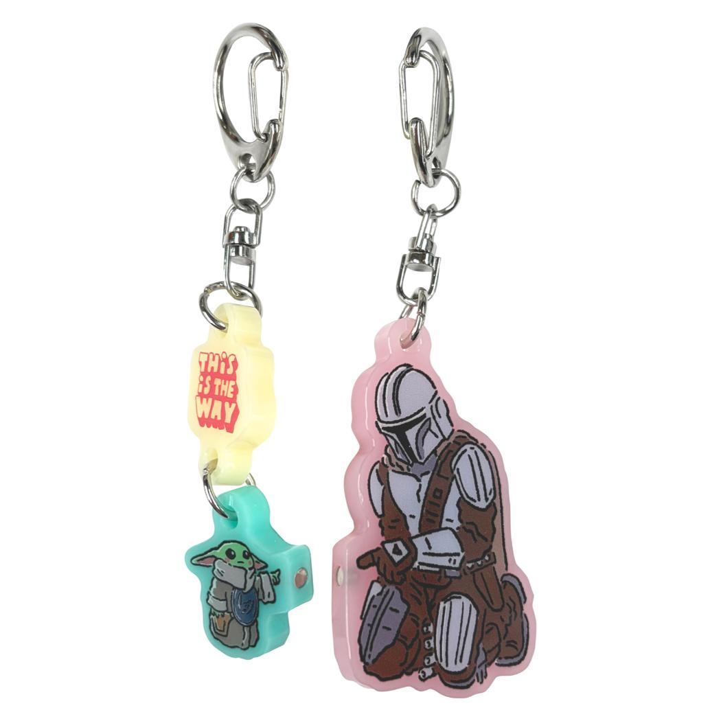 スターウォーズ マンダロリアン アンド グローグー キーホルダー ペアキーホルダー STAR WARS インロック コレクション雑貨 ディズニー プレゼント キャラクター グッズ メール便可 シネマコレクション