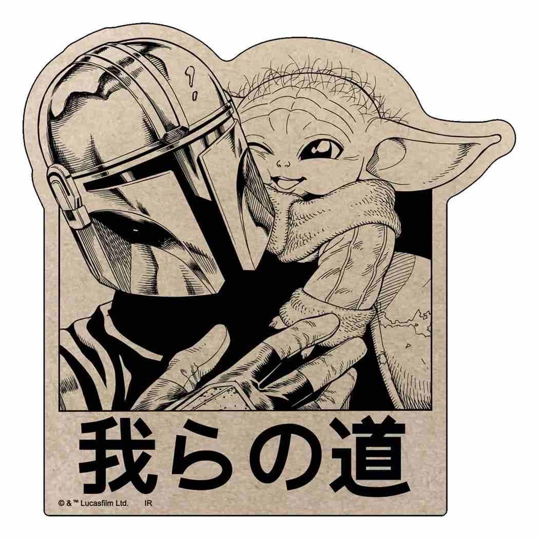 クラフトステッカー ビッグシール スターウォーズ マンダロリアン A STAR WARS インロック コレクション雑貨 メール便可