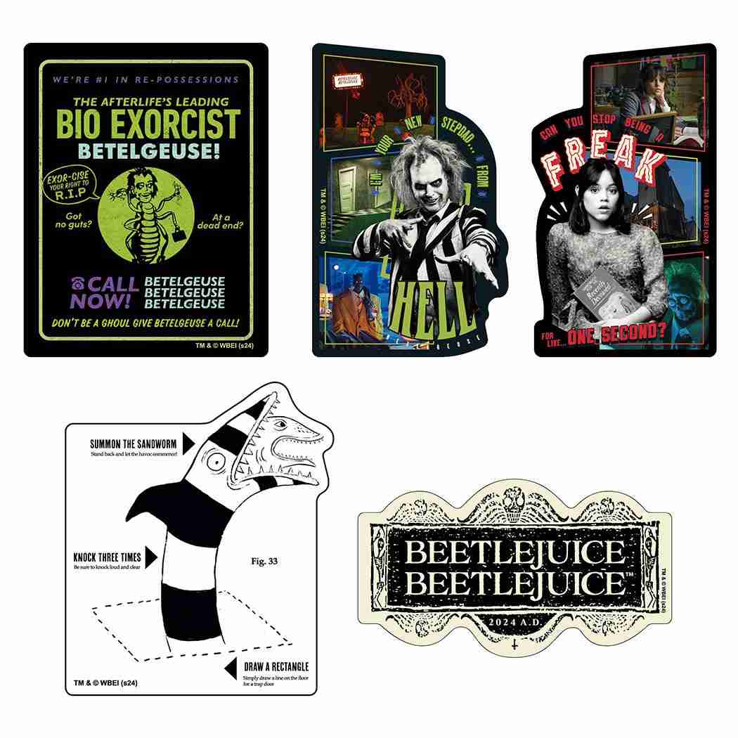ビートルジュース ビートルジュース ダイカットシール ステッカーセット インロック コレクション雑貨 デコレーション 映画キャラクター グッズ メール便可 シネマコレクション