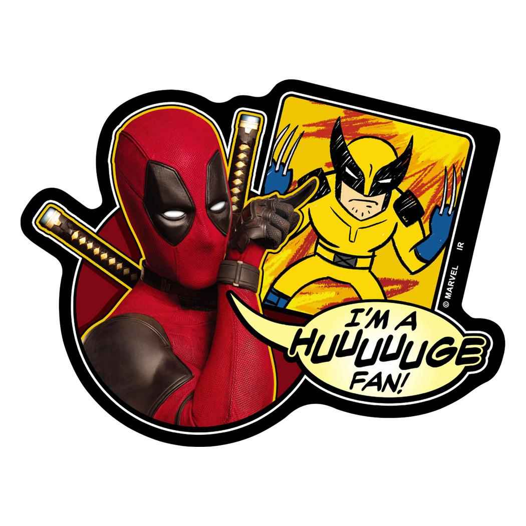 ダイカットステッカー ダイカットシール デッドプール＆ウルヴァリン B MARVEL インロック デコシール メール便可