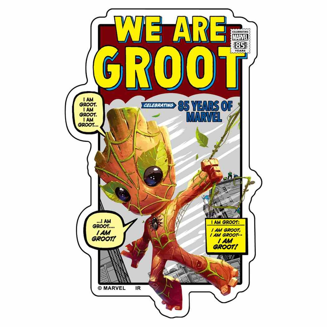 WE ARE GROOT ダイカットシール ダイカットステッカー B MARVEL インロック デコシール キャラクター グッズ メール便可