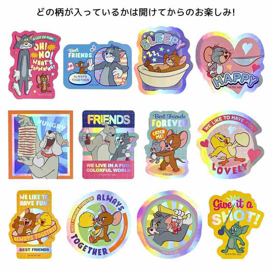 オーロラステッカーコレクション12種の内どれか1つ ダイカットシール トムとジェリー COLORFUL FRIENDS ワーナーブラザース インロック コレクション雑貨 メール便可