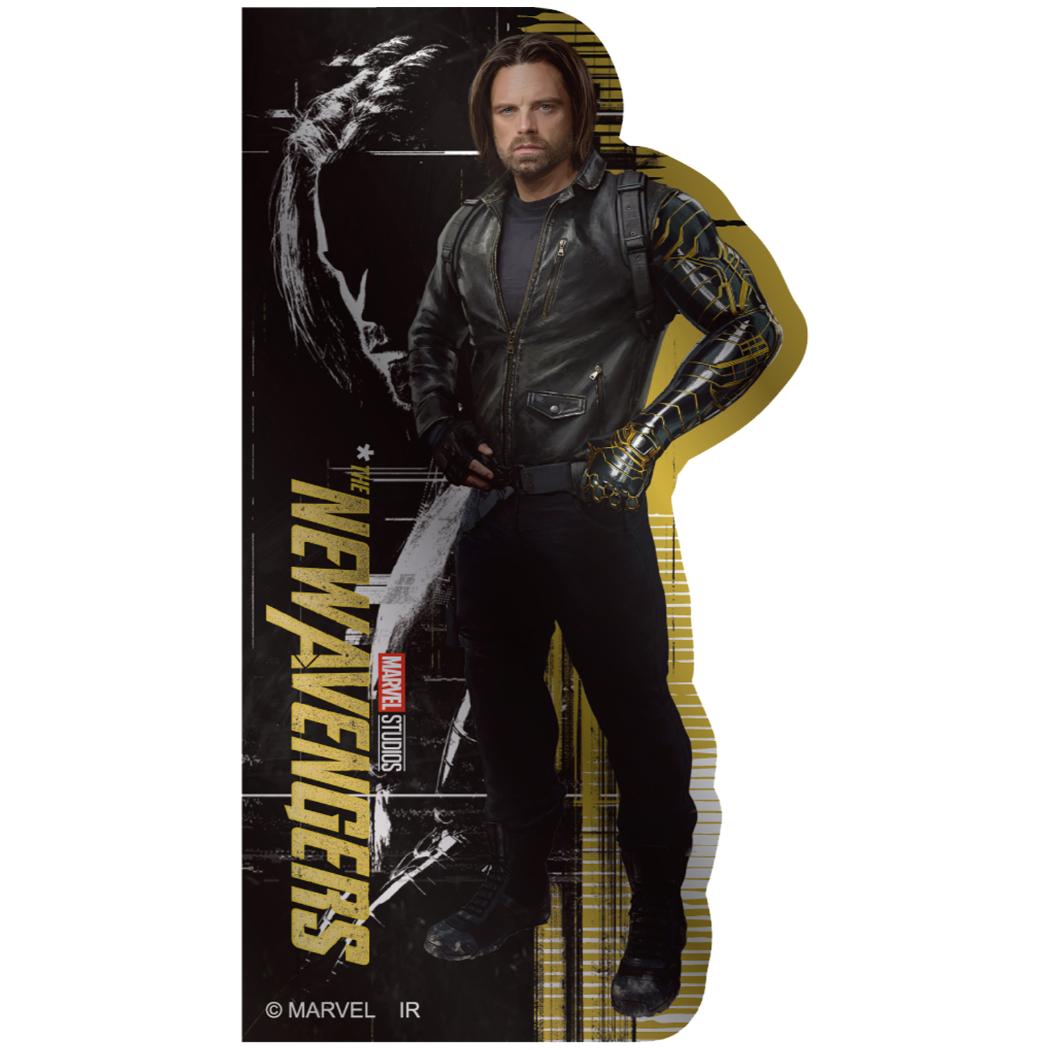 メタリックステッカーセット 6枚入り ダイカットシール サンダーボルツ MARVEL インロック コレクション雑貨 映画メール便可