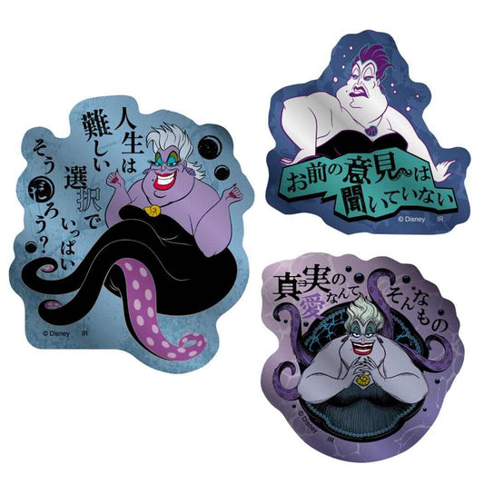 メタリックミニステッカーセット ダイカットシール ディズニーヴィランズ Power Word Villains アースラ ディズニー インロック コレクション雑貨 メール便可