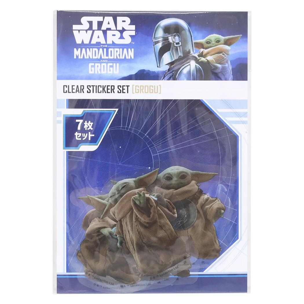 スターウォーズ マンダロリアン アンド グローグー ダイカットシール クリアステッカー7枚セット グローグー STAR WARS インロック