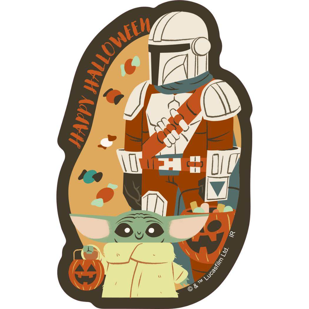 スターウォーズ マンダロリアン アンド グローグー ホログラムシール ミニステッカー マンダロリアンとグローグー STAR WARS インロック