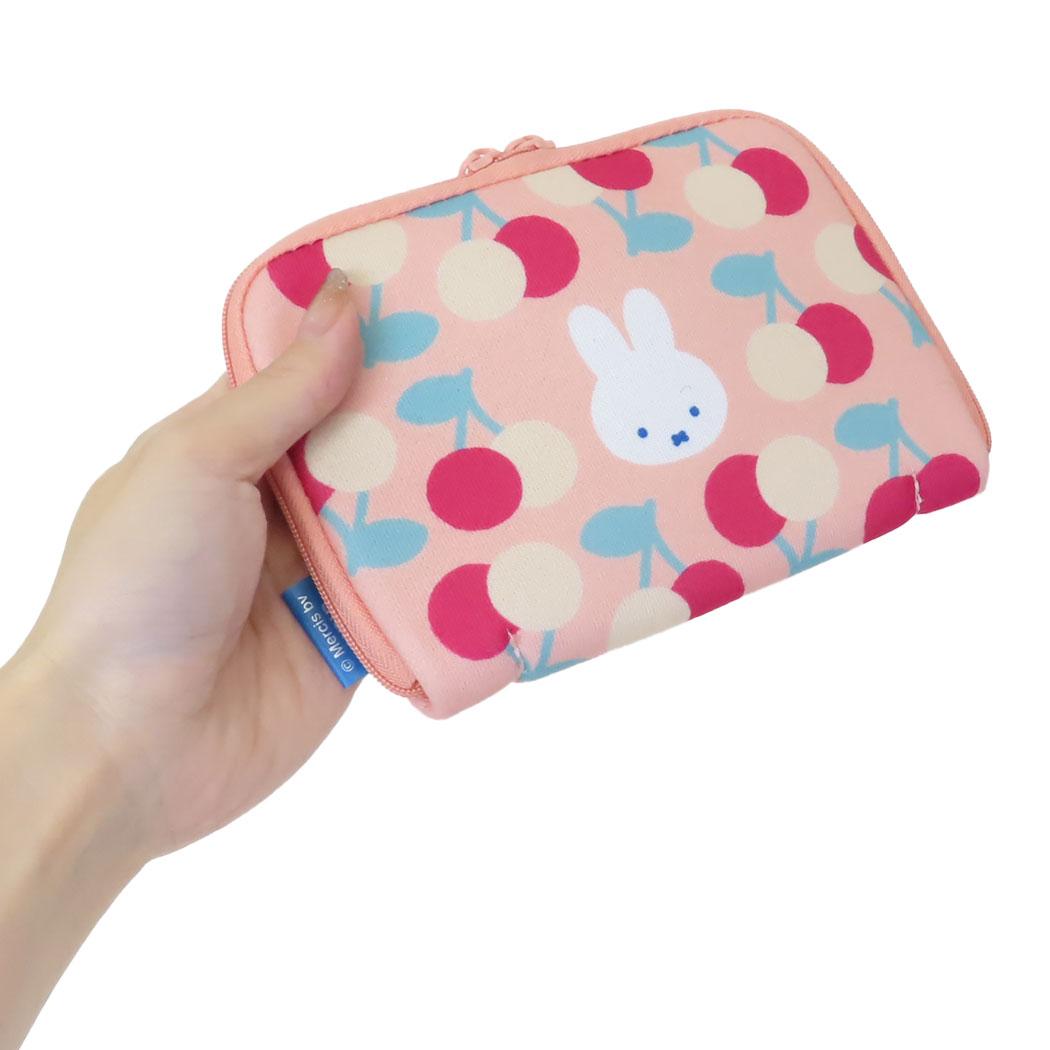 どっとポーチ ショート ミニポーチ ミッフィー MIFFY FRUITS チェリー BE ディックブルーナ アイアップ 小物入れ コスメポーチ 絵本メール便可