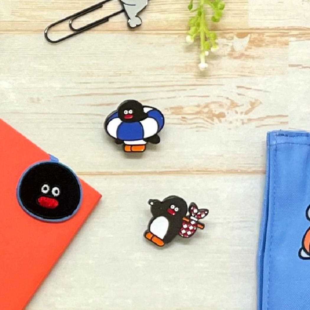 ピンズ ピンバッジ PINGUx松本セイジ Swim Ring ピングー アイアップ プレゼント かわいい メール便可