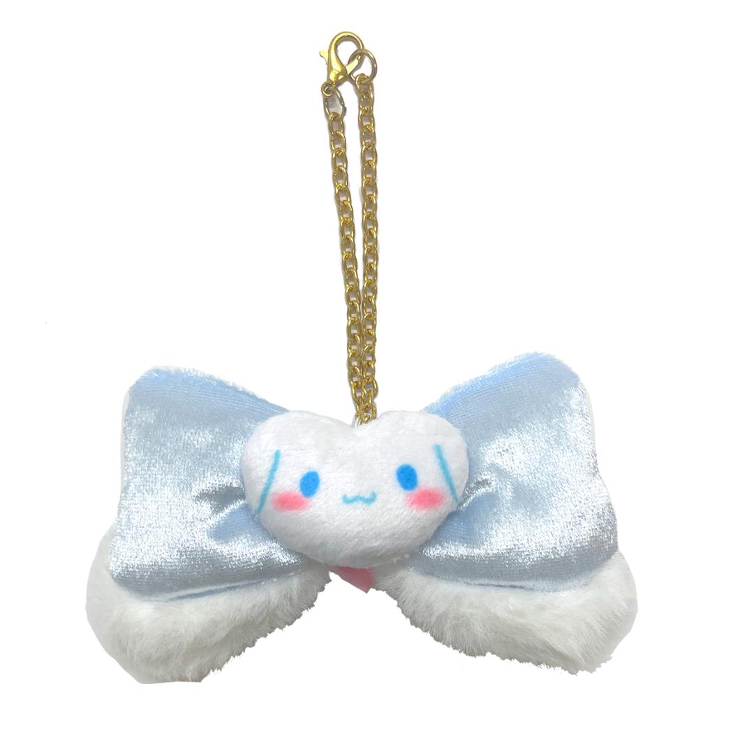 ふわみみリボンバッグチャーム マスコット シナモロール サンリオ アイアップ ミニぬいぐるみ チェーン メール便可