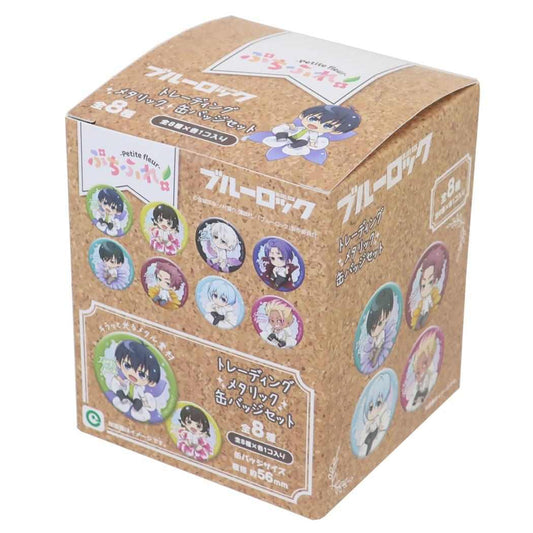 ぷちふれ トレーディングメタリック缶バッジ 全8種 8個入セット 缶バッジ ブルーロック 少年マガジン アイアップ コレクション雑貨 まとめ買い アニメ
